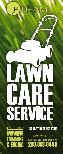 Lawn Care Door Hanger Design graphic design | jocelyn design Lawn Care Door Hanger Design graphic design | jocelyn design