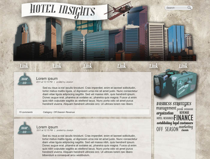 Hotel Insights Blog Design