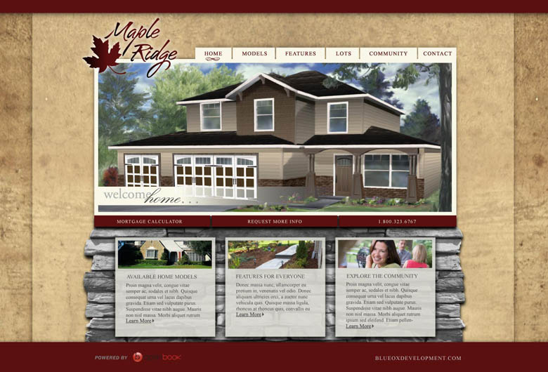 Maple Ridge Housing Development Website Design