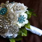 wedding brooch bouquet jeweled bling